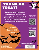 Cranston Parks and Rec, YMCA Partner for Trunk Or Treat